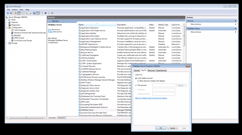 FileMaker Server Backup to Remote Folders on Windows OS