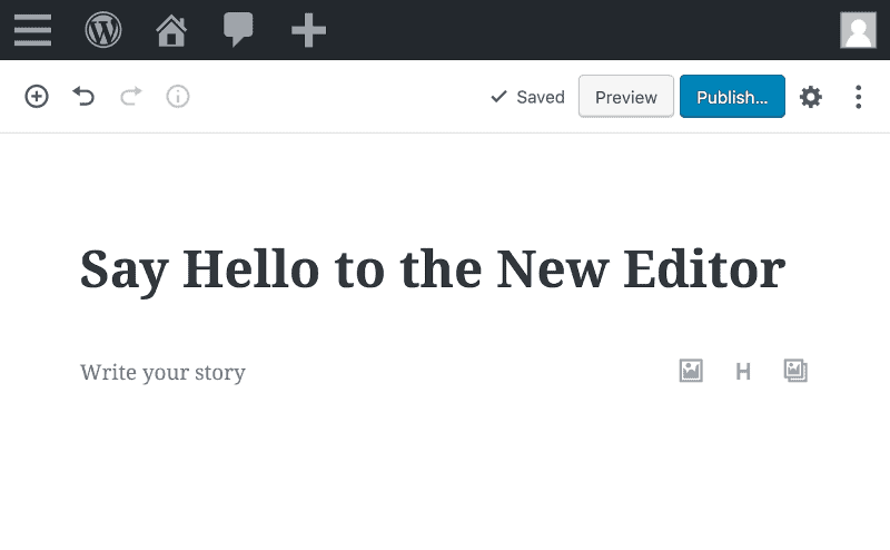 Upgrade to WordPress 5.0 to take advantage of the new block-based Gutenberg editor.