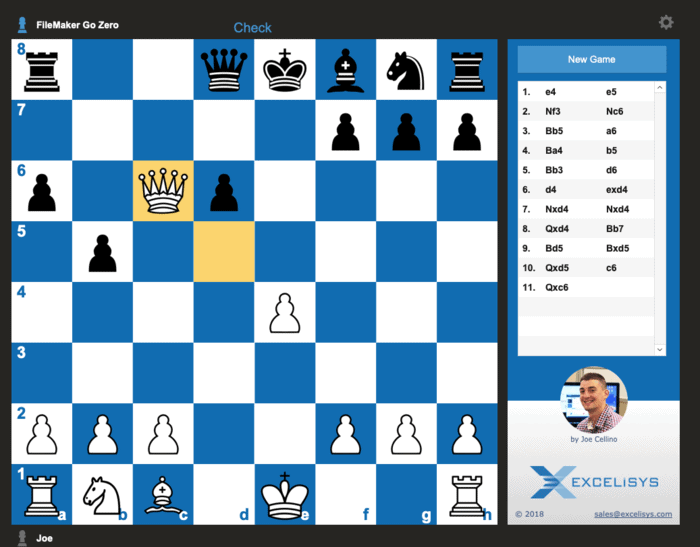 Filemaker Chess Game