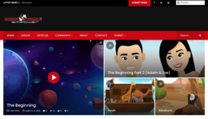 This is the home page of the Massive Miracle website, which allows users to embed Christian-themed videos to share with others.