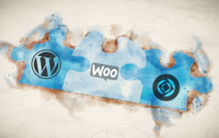 Image of puzzle pieces linked to show FileMaker, WooCommerce and WordPress integration