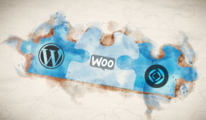 Image of puzzle pieces linked to show FileMaker, WooCommerce and WordPress integration