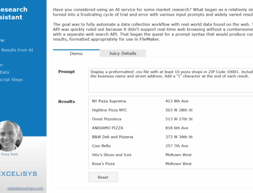 [FMP Tip-n-Trick] Integrating A.I. with FileMaker for Marketing Research